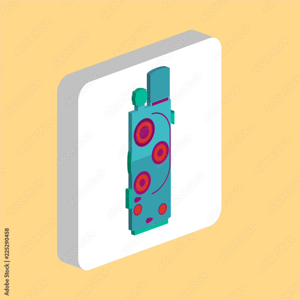 Poster retro cinema camera simple vector icon. illustration symbol design template for web mobile ui elemen