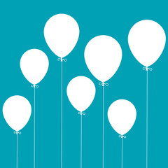 arrière-plan, ballon bleu