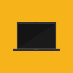 Laptop flat icon.