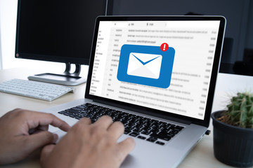 Mail Communication Connection message to mailing contacts phone Global Letters Concept
