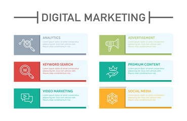 Digital Marketing Infographic Icons