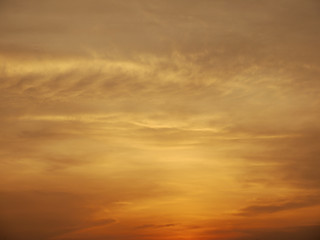 Obraz na płótnie Canvas Fiery orange sunset sky. Beautiful sky
