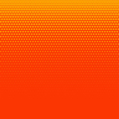 bright orange halftone background design
