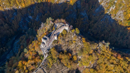 ruined Poenari fortress, Romania