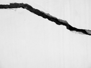 white wall with cracks