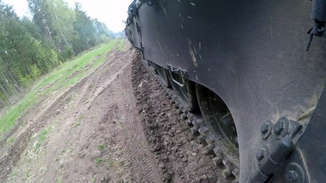 Tank Caterpillar Close Up