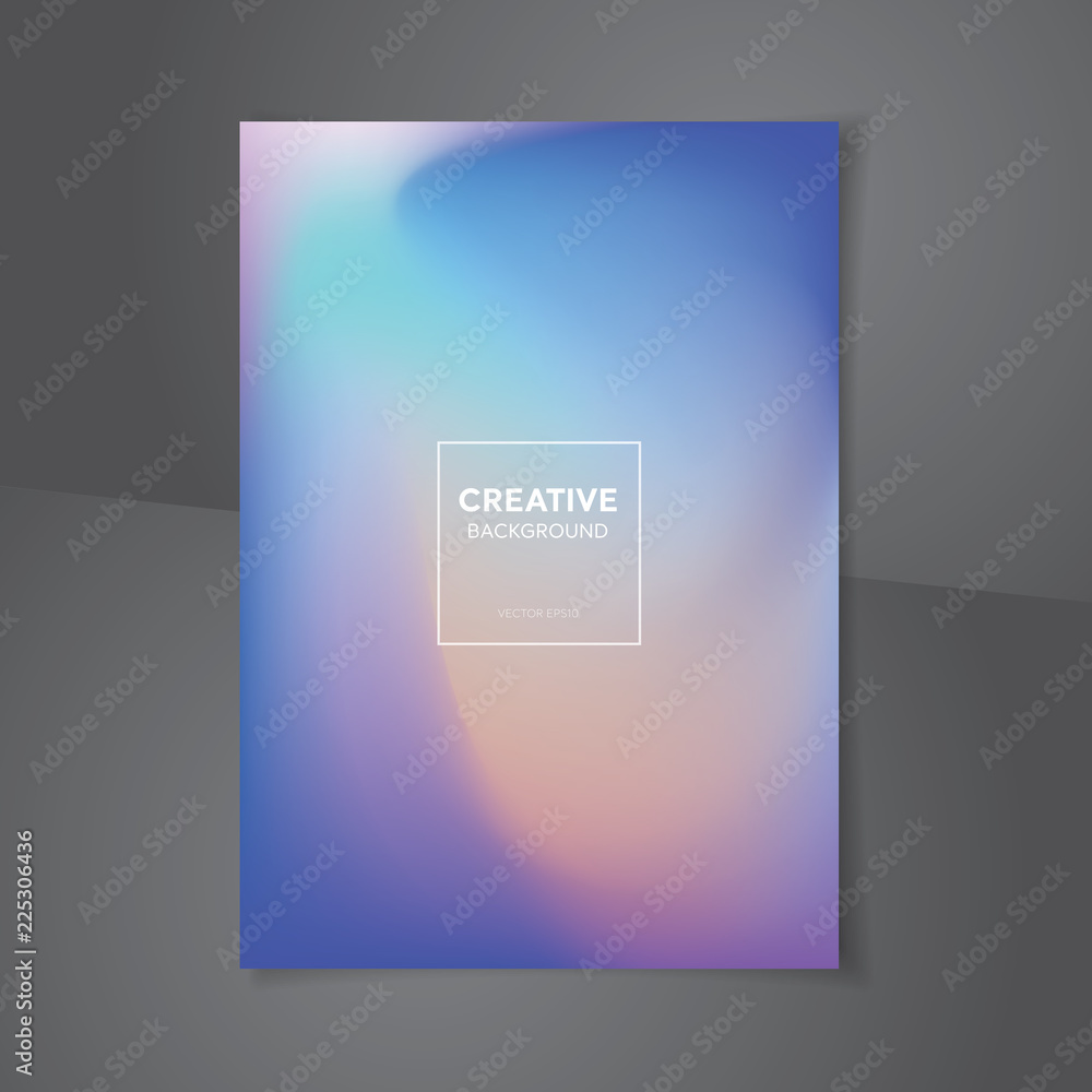 Canvas Prints modern abstract vivid gradient mixed colorful fluid background