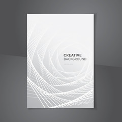 Modern abstract creative design white gray background