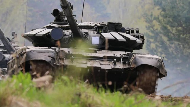 Tanks Appearing from the Horrizon