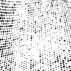 Abstract halftone wave dotted background.Vector modern optical pop art texture for posters, business cards, cover, labels mock-up, stickers layout. Futuristic twisted grunge pattern, dot, circles
