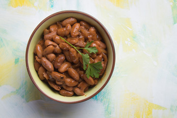 Cooked white beans