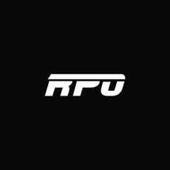 Minimal Letters RPO Logo Design