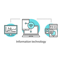 Information technology concept icon