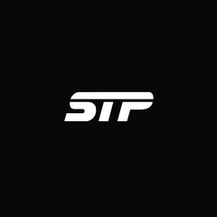 Minimal Letters STP Logo Design