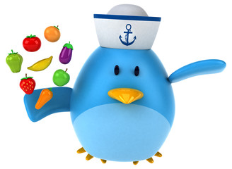 Blue bird - 3D Illustration