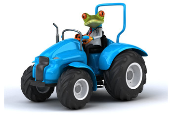 Obraz premium Fun frog - 3D Illustration