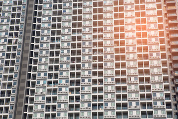 terrace and windows of buildings