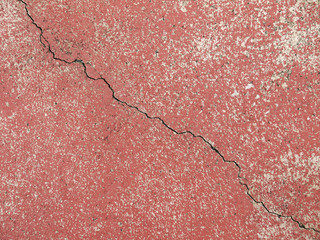 Fototapeta premium grunge red floor with crack