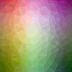 Illustration of beautiful green low poly background.