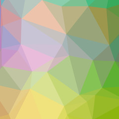 Illustration of beautiful green low poly background.