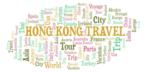 Hong Kong Travel word cloud.