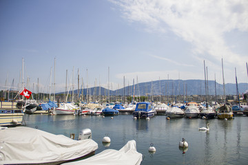 Obraz premium Yachts on the dock