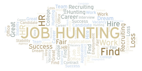 Job Hunting word cloud.