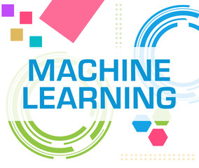 Machine Learning Colorful Technology Background Text
