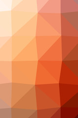 Illustration of beautiful orange low poly background.