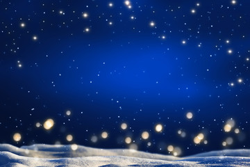 sternenhimmel über nächtlicher winterlandschaft, hintergrund für weihnachten oder glückliches...