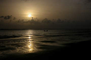 Naklejka premium sunset on the sea