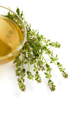 Wild thyme herb and tea.