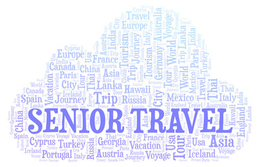 Senior Travel word cloud.