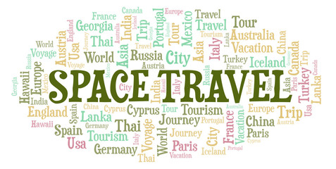 Space Travel word cloud.
