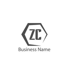 Initial Letter ZC Logo Template Design