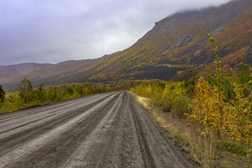 Dempster highway in Tombstone national Park, Yukon Canada