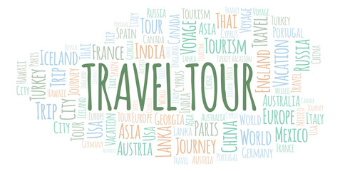 Travel Tour word cloud.
