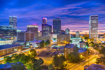 Skyline van Tulsa, Oklahoma, VS