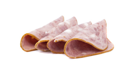 bacon isolated on white background