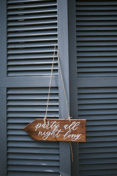 Hochzeitsdekoration Handlettering Schild