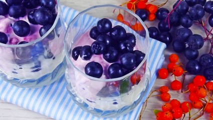 Delicious and beautiful dessert with fresh berries.