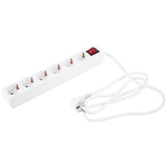 electrical outlet on white background