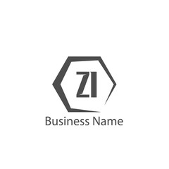 Initial Letter ZI Logo Template Design