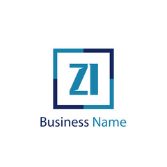 Initial Letter ZI Logo Template Design