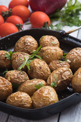 Home made roasted potato