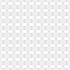 Seamless linear pattern with crossing lines, polygons. Abstract geometric pattern with rhombuses