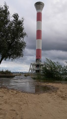 Leuchtturm bei Flut