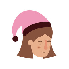 head of woman sleeping avatar character