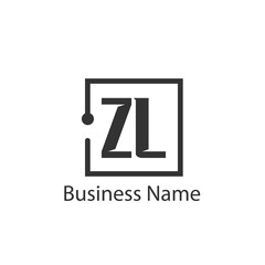 Initial Letter ZL Logo Template Design