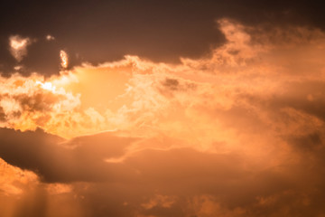 Hot and romantic sunset over the Black sea. Calm landscape